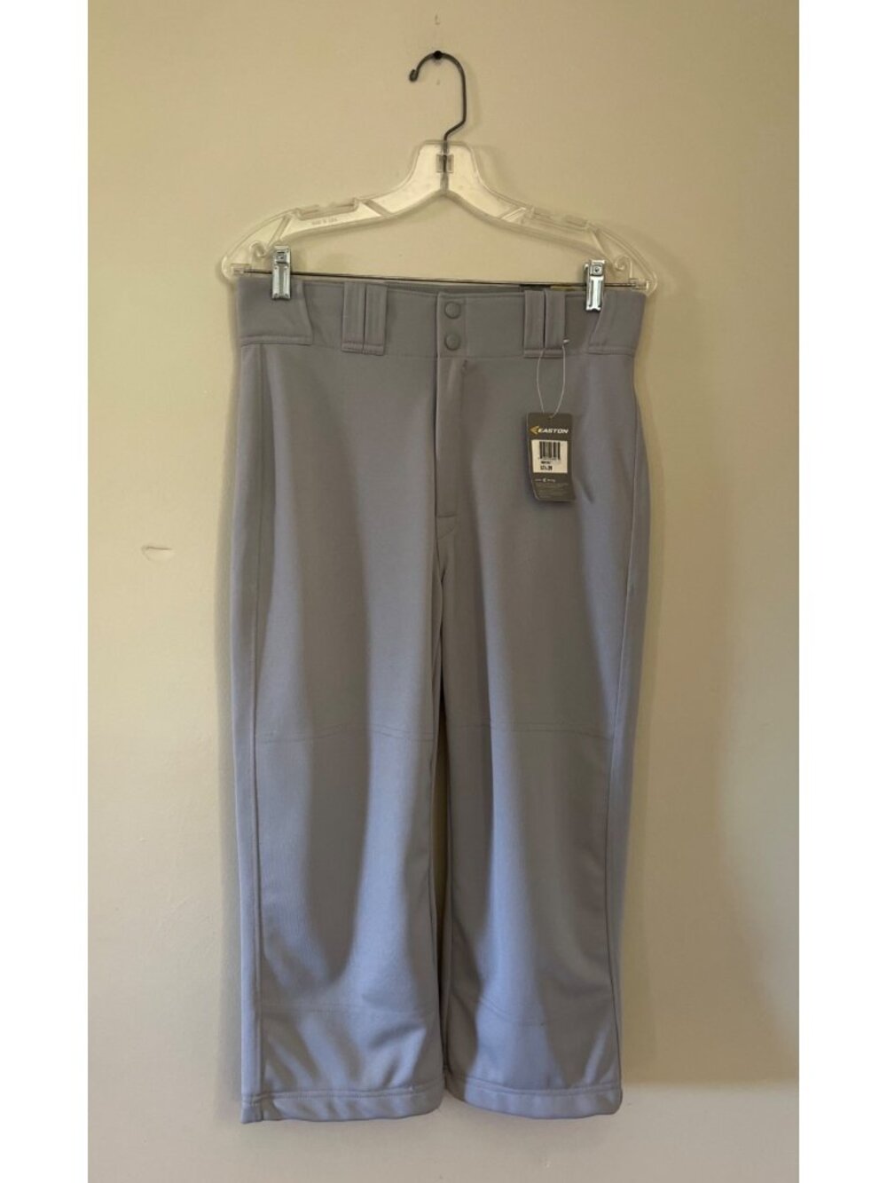 NWT Easton Adult Small Rival Light Gray Grey Baseball Pants